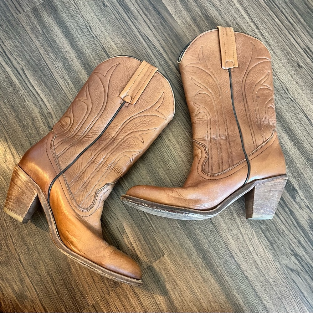 Vintage Frye Cowboy Boots Size 9